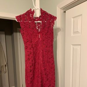 Magenta cocktail dress